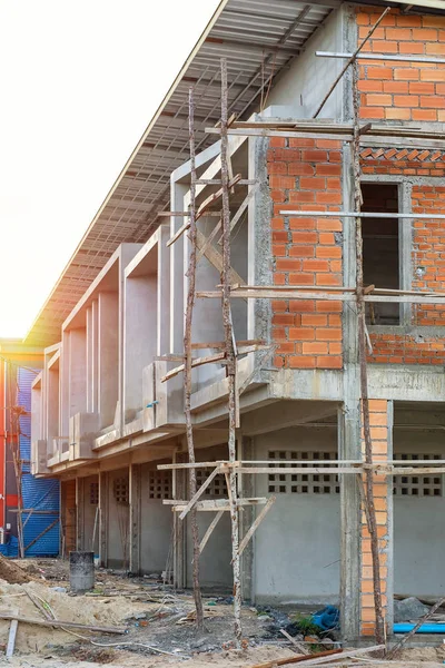 Two Storey Houses Construction Thailand Modern House Design House Construction — Stock Photo, Image