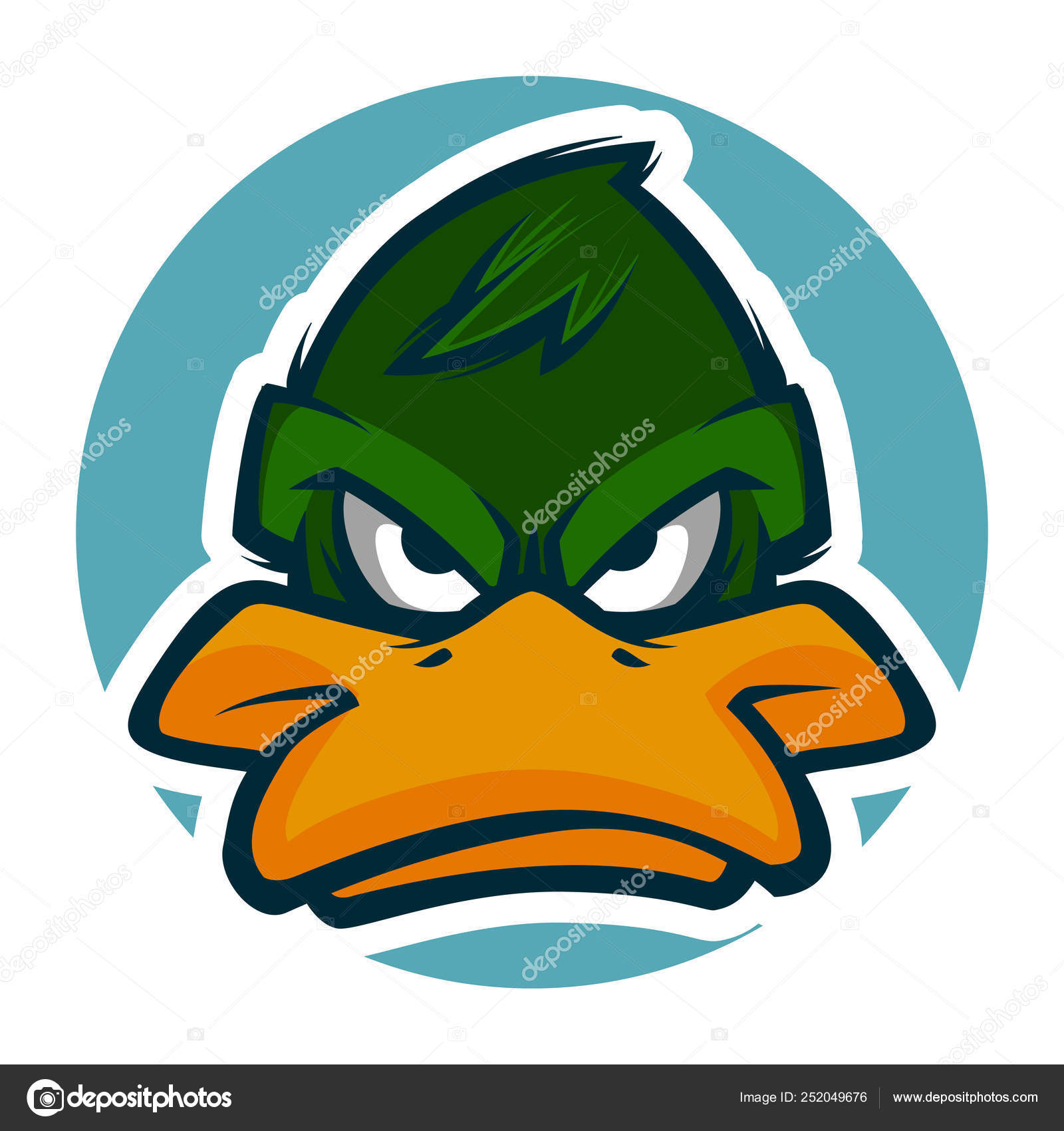 Ninja Duck T-shirt Design Vector Download