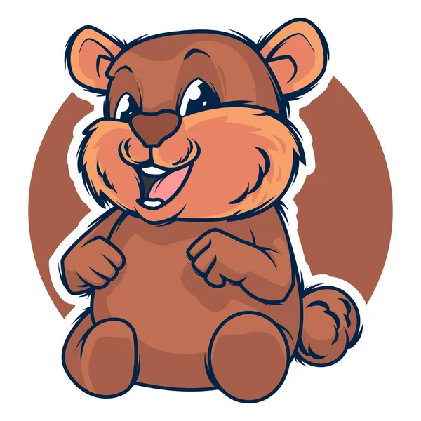 Grappige Teddy Bear vector illustratie — Stockvector