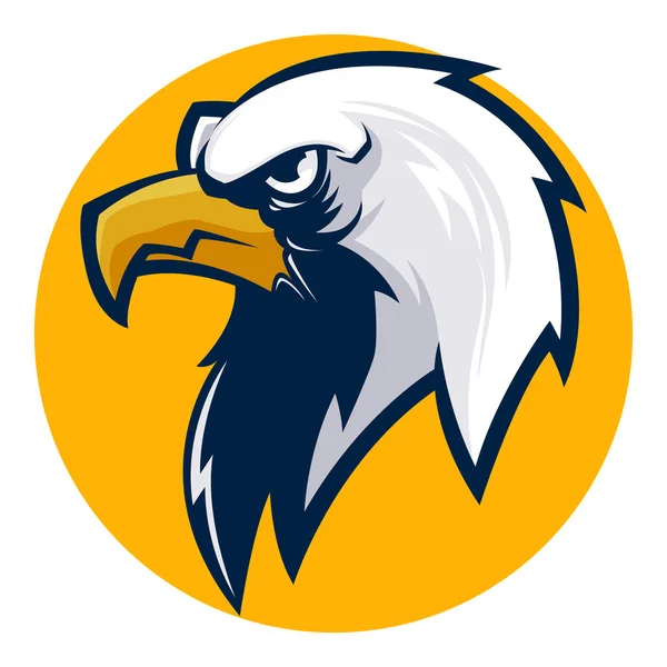 Enojado águila cabeza vector ilustración esports logo — Archivo Imágenes Vectoriales