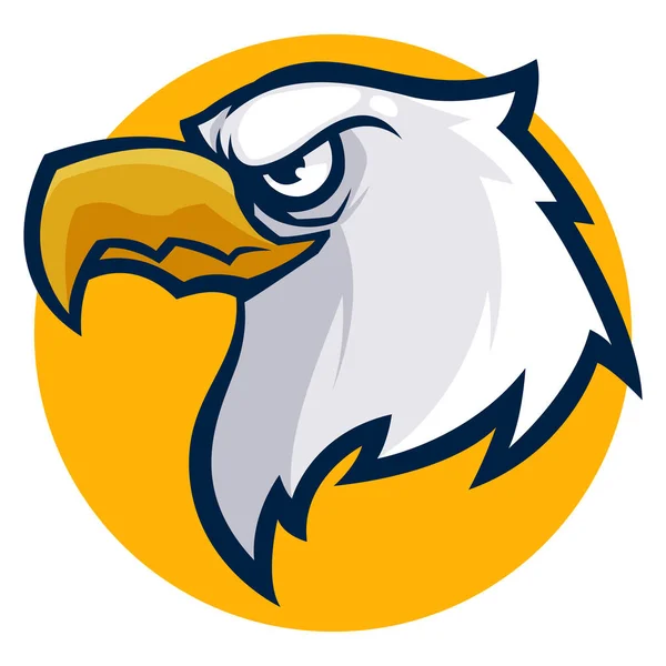 Colère aigle tête vecteur illustration esports logo — Image vectorielle