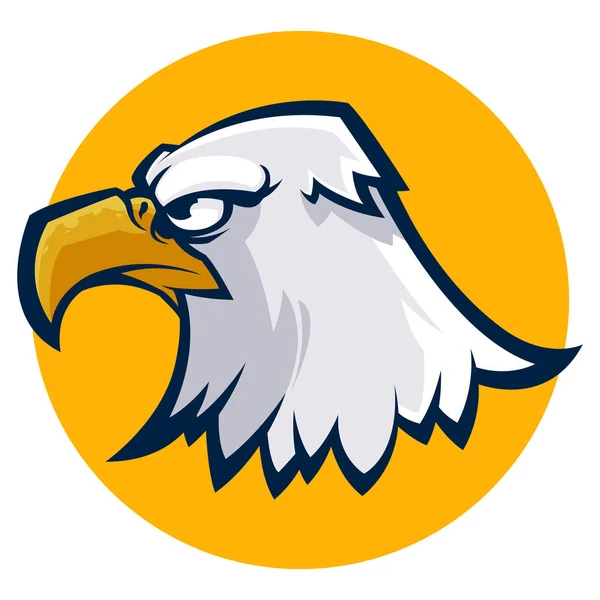 Colère aigle tête vecteur illustration esports logo — Image vectorielle