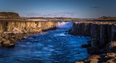 Selfoss şelale-06 Mayıs 2018: şelale peyzaj Selfoss, İzlanda