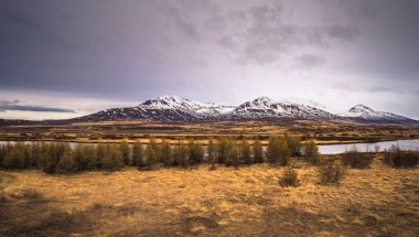 İzlanda vahşi - 07 Mayıs 2018: Doğu fjords İzlanda'nın peyzaj