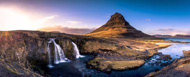 Snaefellsjoekull - 02 Mayıs 2018: Kirkufjell Dağı Snaefellsjoekull Milli Parkı, İzlanda