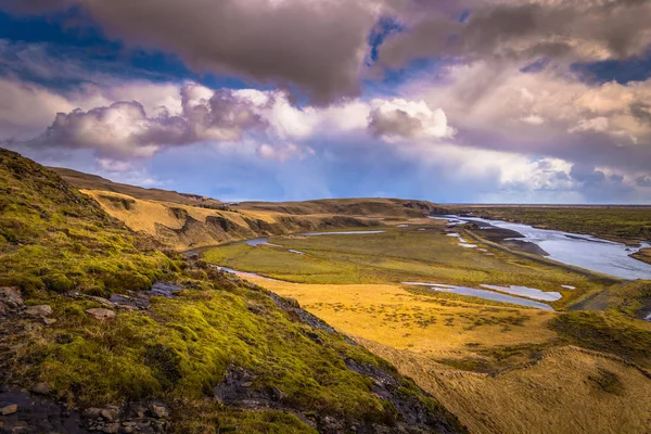 Fjadrargljufur Maj 2018 Panorama Över Det Vilda Landskapet Fjadrargljufur Island — Stockfoto