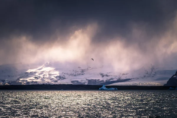 Γιόκουλσάρλον Μαΐου 2018 Vatnajokull Εθνικό Πάρκο Φαίνεται Από Παγόβουνο Λιμνοθάλασσα — Φωτογραφία Αρχείου