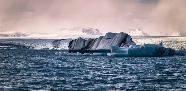 Jokulsarlon Května 2018 Ledovce Laguna Jokulsarlon Islandu — Stock fotografie