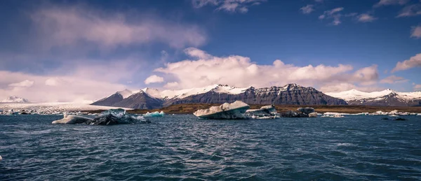 Γιόκουλσάρλον Μαΐου 2018 Vatnajokull Εθνικό Πάρκο Φαίνεται Από Παγόβουνο Λιμνοθάλασσα — Φωτογραφία Αρχείου