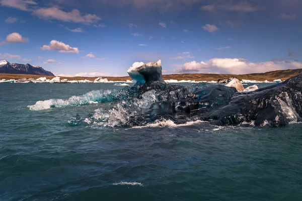 Jokulsarlon Mayıs 2018 Buzdağı Lagün Jokulsarlon Zlanda — Stok fotoğraf