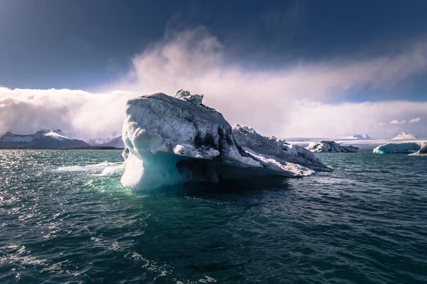 Jokulsarlon Mai 2018 Superbes Blocs Glace Dans Lagune Iceberg Jokulsarlon — Photo