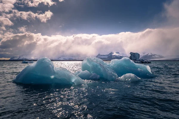 Jokulsarlon Mai 2018 Superbes Blocs Glace Dans Lagune Iceberg Jokulsarlon — Photo