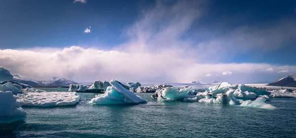Jokulsarlon Mai 2018 Superbes Blocs Glace Dans Lagune Iceberg Jokulsarlon — Photo
