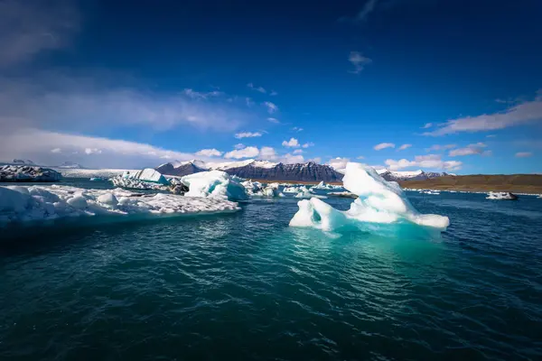 Jokulsarlon Mayo 2018 Impresionantes Bloques Hielo Laguna Iceberg Jokulsarlon Islandia —  Fotos de Stock