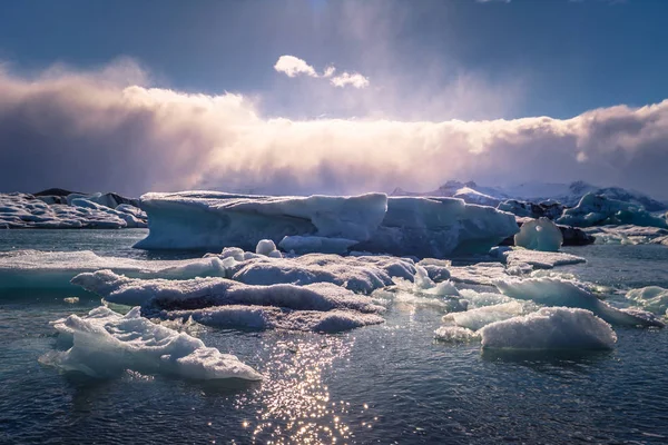 Γιόκουλσάρλον Μαΐου 2018 Λιμνοθάλασσα Παγόβουνο Γιόκουλσάρλον Ισλανδία — Φωτογραφία Αρχείου