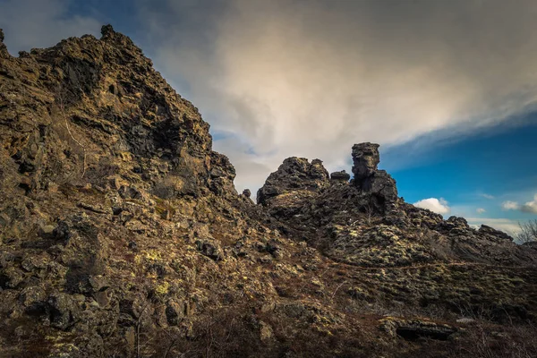 Dimmuborgir Mai 2018 Felsige Landschaft Von Dimmuborgir Island — Stockfoto