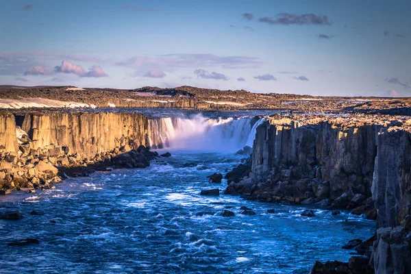 Cascada Selfoss Mayo 2018 Paisaje Cascada Selfoss Islandia — Foto de Stock