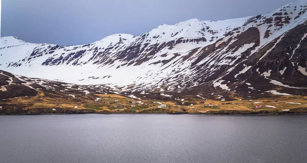 Deserto Islandês Maio 2018 Paisagem Nos Fiordes Orientais Islândia — Fotografia de Stock