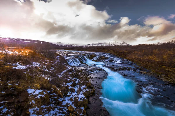 Bruarfoss Május 2018 Bruarfoss Vízesés Izland — Stock Fotó