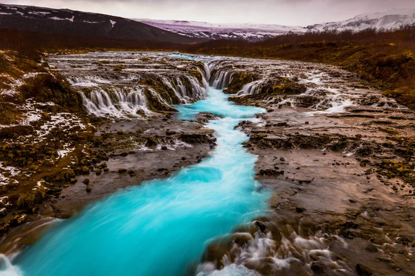 Bruarfoss Maggio 2018 Cascata Bruarfoss Islanda — Foto Stock