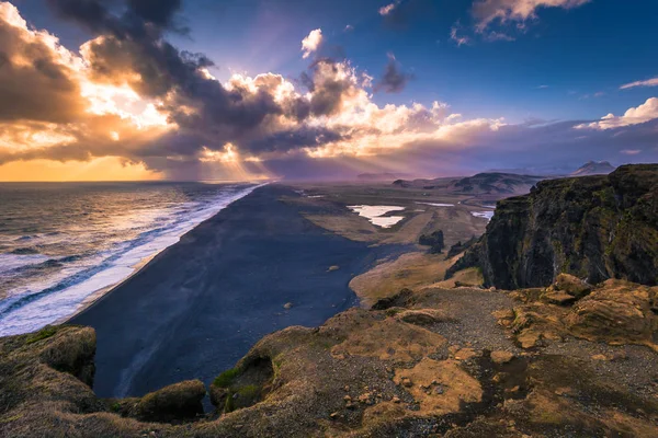 Dyrholaey Maio 2018 Paisagem Capa Dyrholaey Islândia — Fotografia de Stock