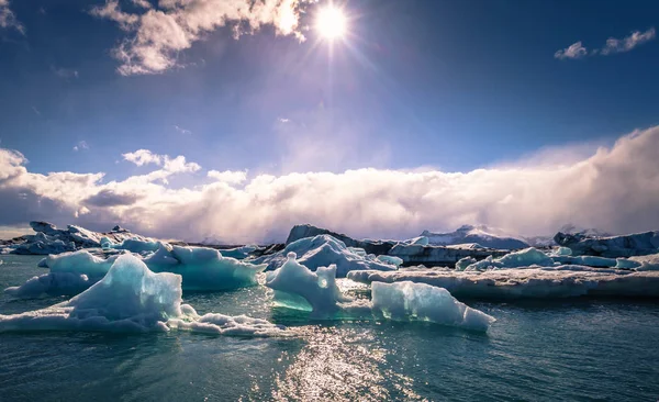 Jokulsarlon Травня 2018 Приголомшливі Брили Льоду Лагуні Айсберг Jokulsarlon Ісландія — стокове фото