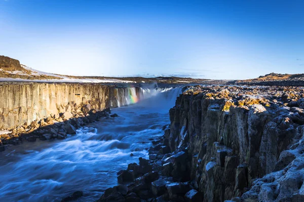 Cascada Selfoss Mayo 2018 Paisaje Cascada Selfoss Islandia — Foto de Stock