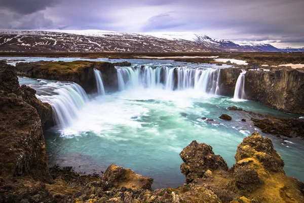 Godafoss Május 2018 Ban Godafoss Vízesés Izland — Stock Fotó