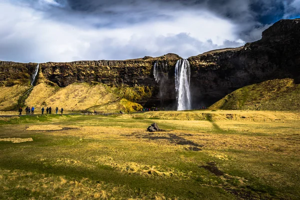 Seljalandsfoss Maio 2018 Cachoeira Seljalandsfoss Islândia — Fotografia de Stock