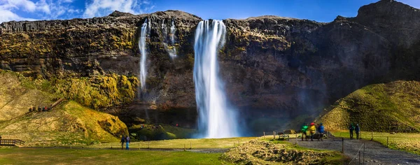 Seljalandsfoss May 2018 Seljalandsfoss Waterfall Iceland — Stock Photo, Image
