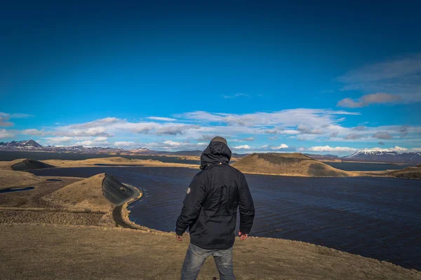 Lago Myvatn Mayo 2018 Paisaje Del Lago Myvatn Islandia — Foto de Stock