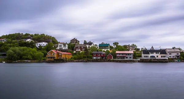 Henningsvaer June 2018 Colorful Houses Small Village Lofoten Islands Norway — Stock Photo, Image