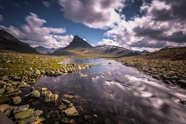 Άγριο Ορεινό Τοπίο Του Εθνικού Πάρκου Jotunheimen Νορβηγία — Φωτογραφία Αρχείου