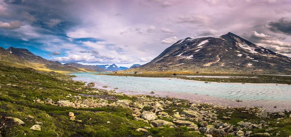Paisagem Montanhosa Selvagem Parque Nacional Jotunheimen Noruega — Fotografia de Stock