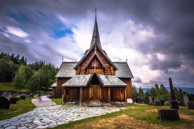 Hedalen - 28 Temmuz 2018: Harika Hedalen çıta Kilisesi, Norveç