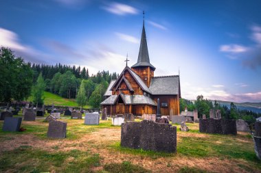 Hedalen - 28 Temmuz 2018: Harika Hedalen çıta Kilisesi, Norveç