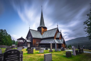 Hedalen - 28 Temmuz 2018: Harika Hedalen çıta Kilisesi, Norveç