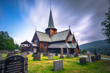 Hedalen - 28 Temmuz 2018: Harika Hedalen çıta Kilisesi, Norveç