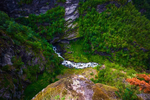 Geiranger Juli 2018 Blick Auf Den Atemberaubenden Unesco Fjord Geiranger — Stockfoto