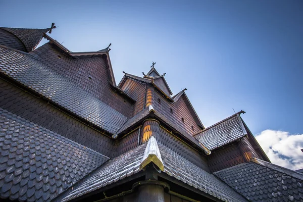 Heddal August 2018 Medieval Heddal Stave Church Largest Remaining Stave — Stock Photo, Image