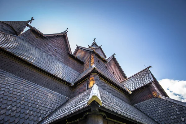 Heddal August 2018 Medieval Heddal Stave Church Largest Remaining Stave — Stock Photo, Image