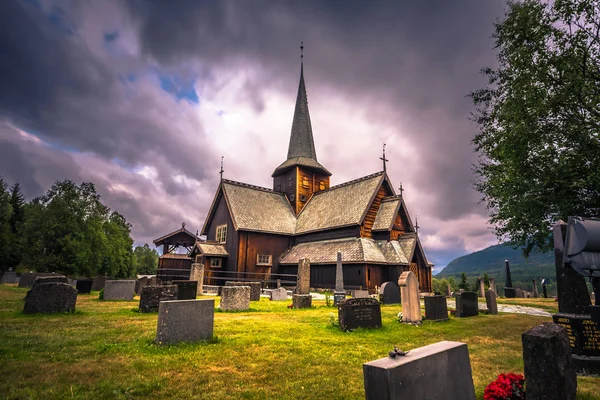 Hedalen Julho 2018 Wonderful Hedalen Stave Church Noruega — Fotografia de Stock