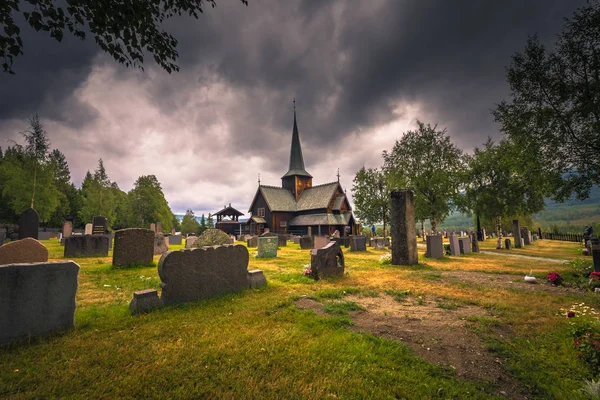 Hedalen Julho 2018 Wonderful Hedalen Stave Church Noruega — Fotografia de Stock