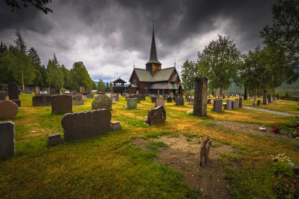 Hedalen Julho 2018 Wonderful Hedalen Stave Church Noruega — Fotografia de Stock