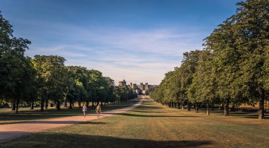 Windsor - 04 Ağustos 2018: Ön görünümü ve kale, Windsor, İngiltere