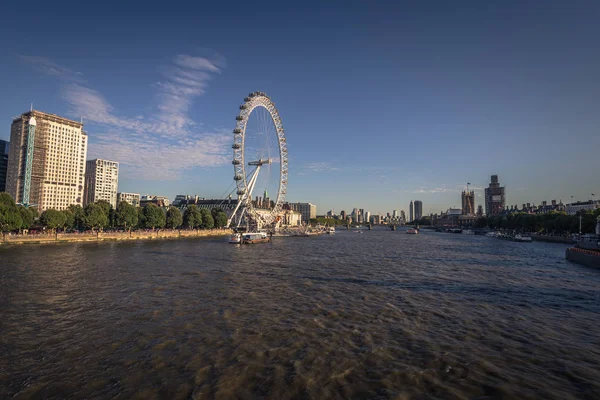 Londres Août 2018 London Eye Dans Centre Londres Angleterre — Photo