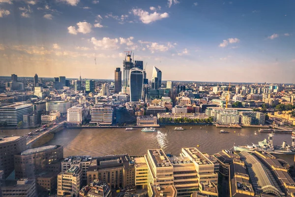 London Augusti 2018 Central London Sett Från Toppen Shard Centrala — Stockfoto