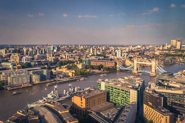 London Augusti 2018 Central London Sett Från Toppen Shard Centrala — Stockfoto