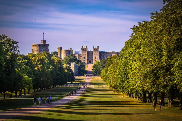 Windsor Srpna 2018 Čelní Pohled Hrad Windsor Anglie — Stock fotografie