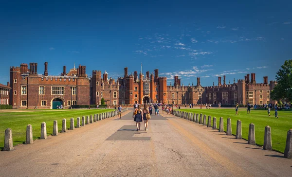 Londra Agosto 2018 Mura Dell Hampton Court Palace Londra Inghilterra — Foto Stock